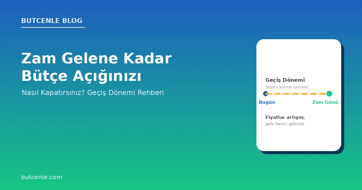 Zam Gelene Kadar Bütçe Açığınızı Nasıl Kapatırsınız? Geçiş Dönemi Rehberi