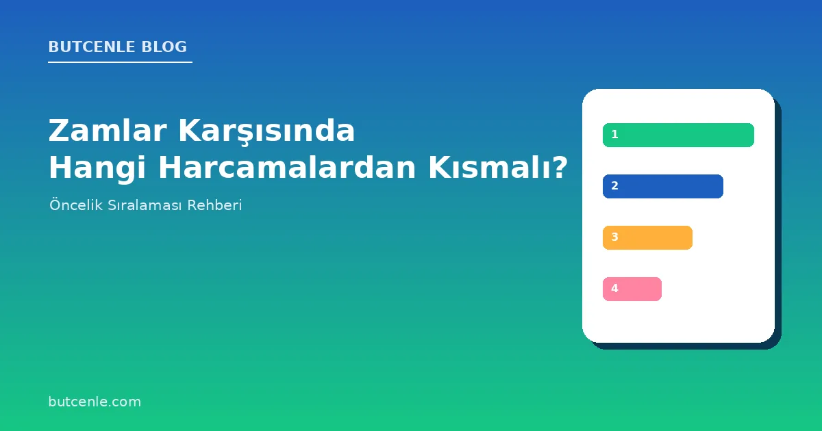 Zamlar Karşısında Hangi Harcamalardan Kısmalı? Öncelik Sıralaması Rehberi
